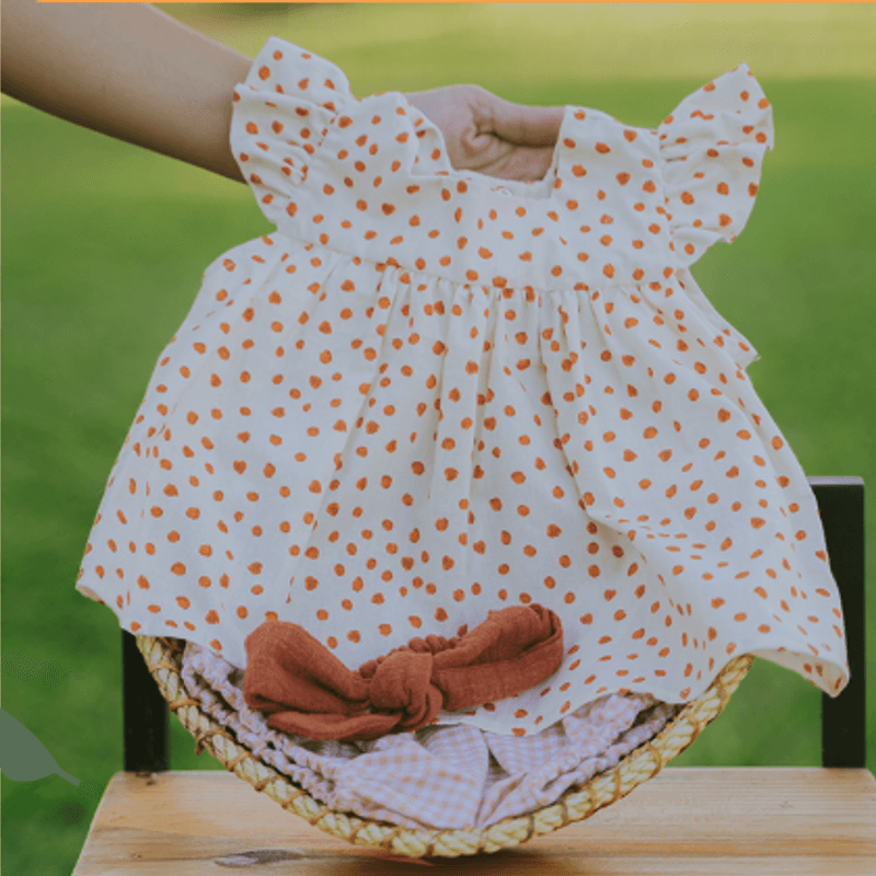 Conjunto Tangerina estampado com bloomer